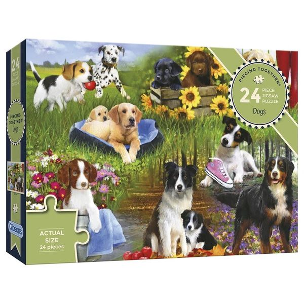 PIECING TOGETHER - DOGS EXTRA-LARGE PIECE PUZZLES