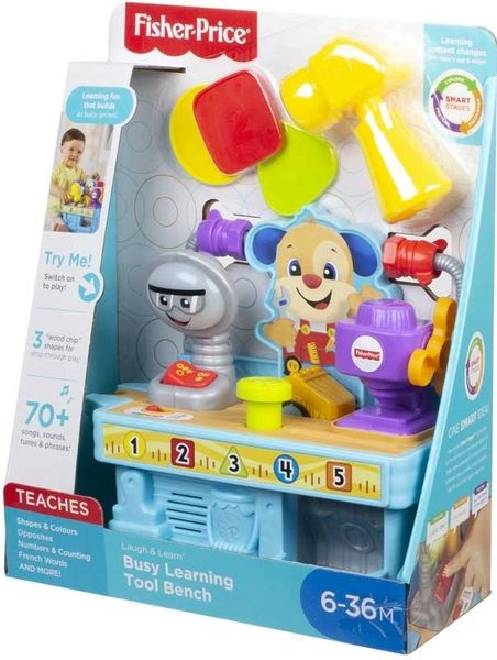 FISHER PRICE BUSY LEARNING TOOL BENCH
