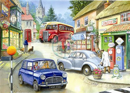 HOP PUZZLES Big 250 piece ...COUNTRY TOWN