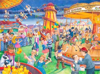 HOP PUZZLES Big 250 pieces ....FAIRGROUND RIDES