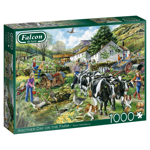 FALCON deluxe 1000 piece Puzzle...Another Day on the Farm