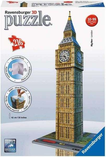 RAVENSBURGER 3D PUZZLE ..BIG BEN LONDON