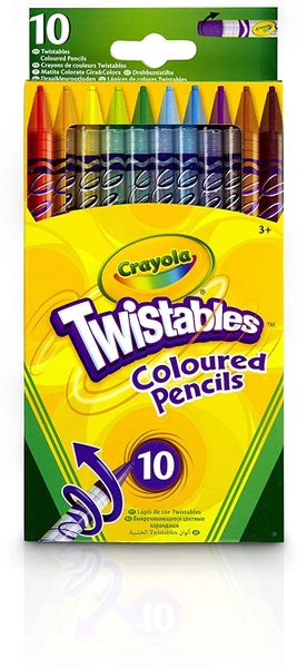 CRAYOLA....TWISTABLES 10 Coloured Pencils