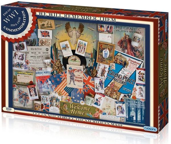 GIBSONS 1000Piece Puzzle ....WE WILL REMEMBER THEM