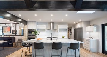 Kansas City Homes and Style, Modern Kitchen, Laminate Kitchen, White Kitchen, Kitchen Designer, KC