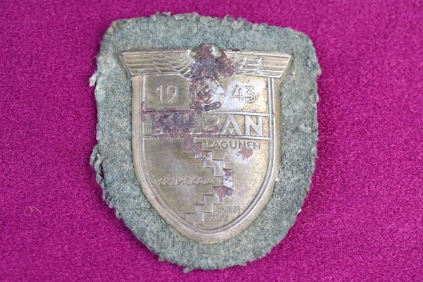 WW2 German Kuban Shield : Steel | WW2 German Militaria Collectibles