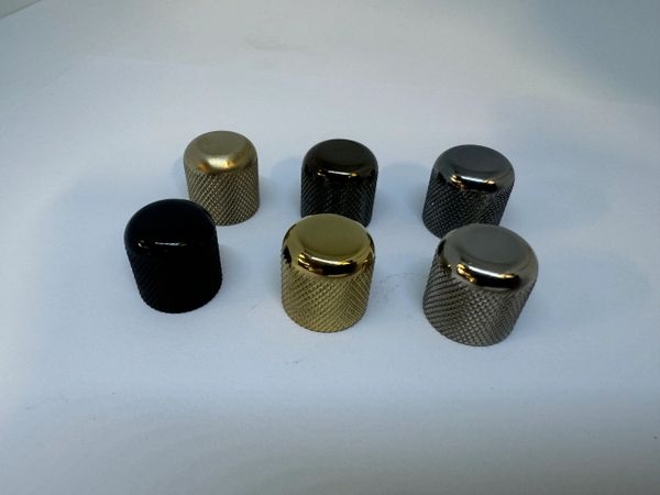 Grainger Telecaster Style Knurled Potentiometer Knob, Diamond Knurl, 1/4" (6.35mm) Shaft