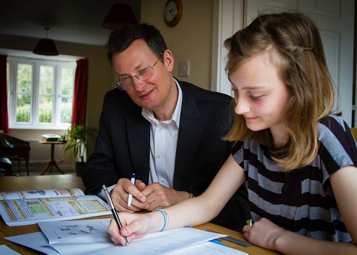 steve tutoring a pupil