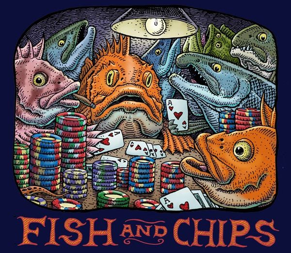 Ray Troll Fish & Chips T-Shirt