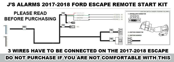 2018 ford escape remote deals start kit