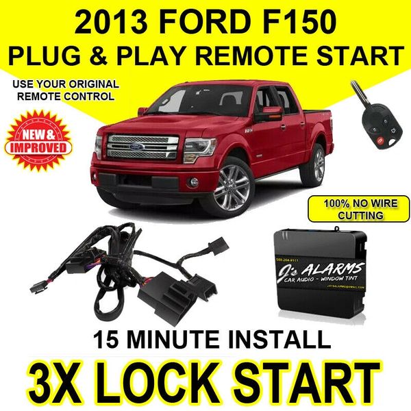 2013 Ford F150 Remote Start Plug and Play Easy Install Truck F150 3X Lock FO1