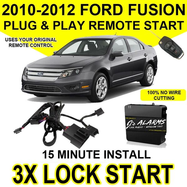  Ford Fusion Remote Start Plug and Play Fácil instalación 3X Lock FO1A