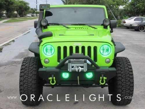 Green Jeep Wrangler >> Oracle 2665 004 2007 2015 Jeep Wrangler Jk Green Headlight Halo Light Kit Green Jeep Wrangler >> Oracle 2665 004 2007 2015 Jeep Wrangler Jk Green Headlight Halo Light Kit