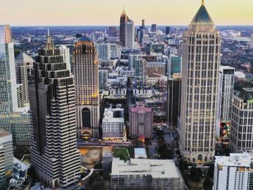 Skyline of Atlanta, Georgia.