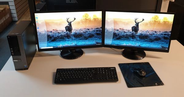 Dell Intel I5 Dual Screen Pc Package 8gb Ram 1tb Hdd Windows 10 Pro Pc Package Red House Computers