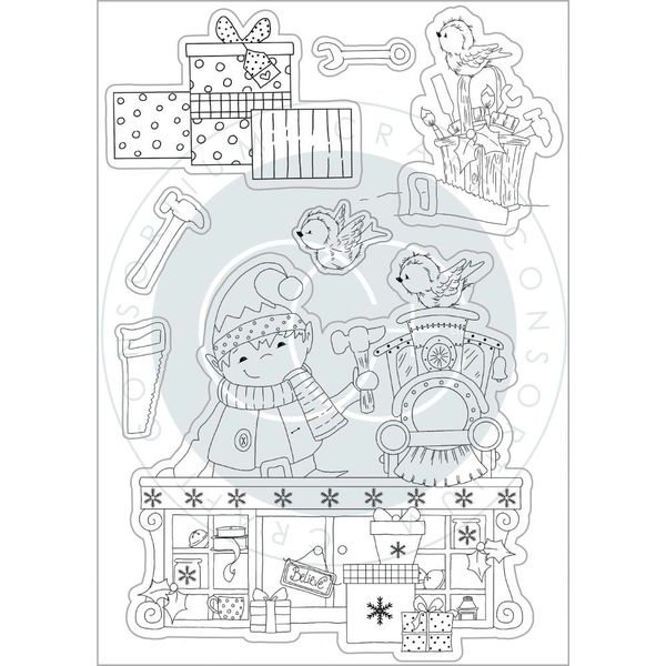 Craft Consortium A5 Clear Stamps - Workshop, Made By Elves