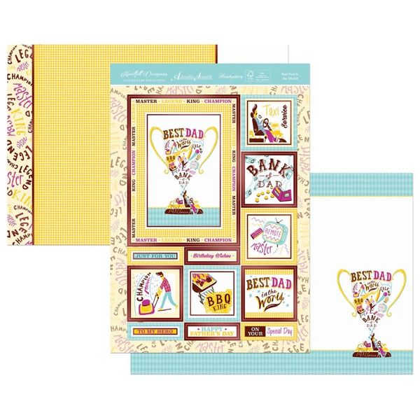 Hunkydory Occasion A4 Topper Set - Best Dad in the World