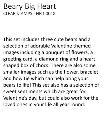 Heffy Doodle Beary Big Heart Stamps