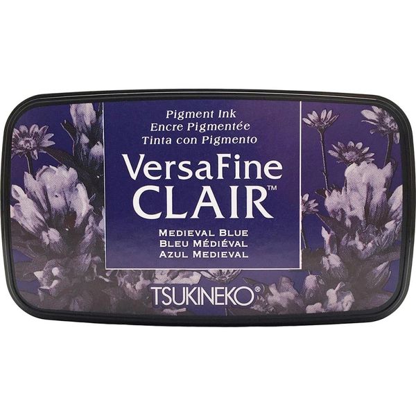 VersaFine Clair Ink Pad - Medieval Blue  Scrapbooking & craft supplies -  White Rose Crafts LLC
