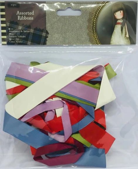 Santoro's Gorjuss Tweed Assorted Ribbon Pack - 20/pkg