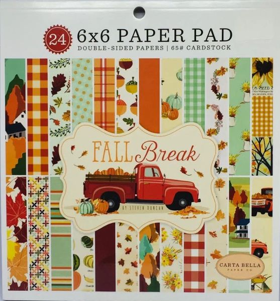 Carta Bella Double-Sided Paper Pad 6X6 24/Pkg - Fall Break CBFA88023