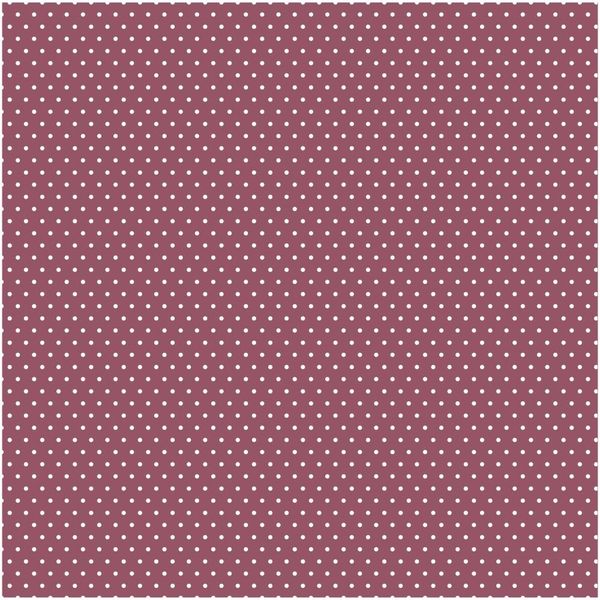 Coredinations Burgundy Large Dot Scrapbook Paper 12x12 Sheet 