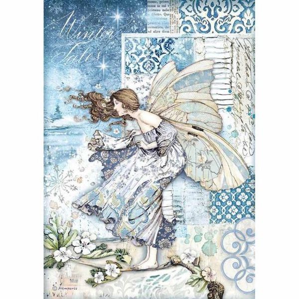 Stamperia Winter Tales Collection 12x12 Scrapbooking Paper 