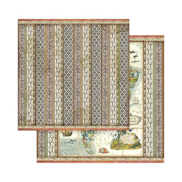 Stamperia AMAZONIA 8x8 Paper Pad 10 Double Sided Sheets Scrapbook SBBS28 