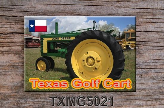 Texas Fridge Magnet Texas Golf Cart