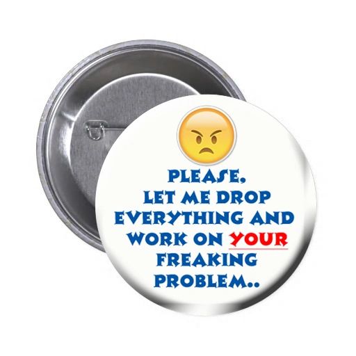 Silly quote on choice of pin or magnet CH571