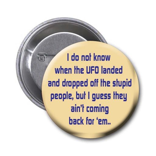 Silly quote on choice of pin or magnet CH575