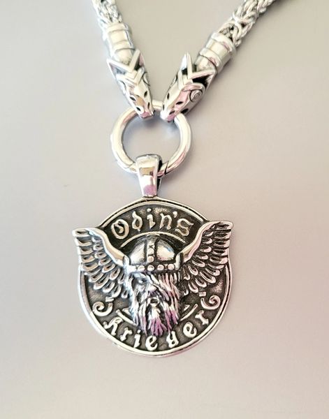 Stainless Steel Men Necklace-Odin Krieger