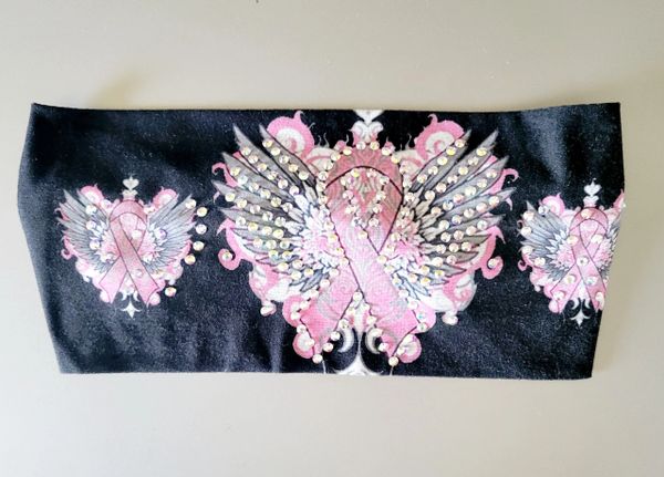 Headband - breast cancer ribbon