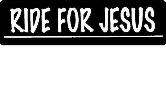 Helmet sticker - Ride for Jesus