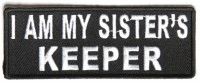 Patch - I am my sisters keeper black and white