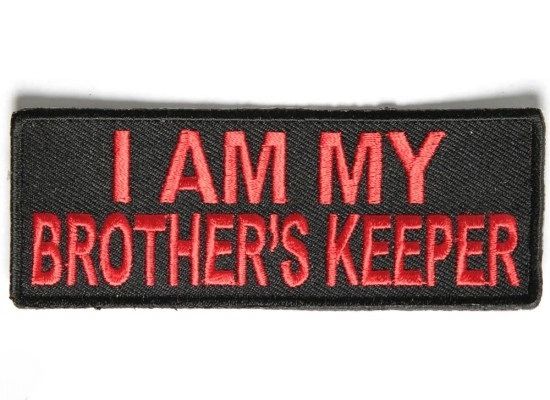 Patch - I am my brothers keeper black and red