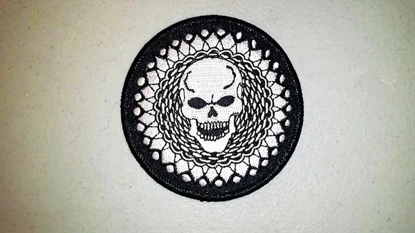 Patch - skull patch in circle