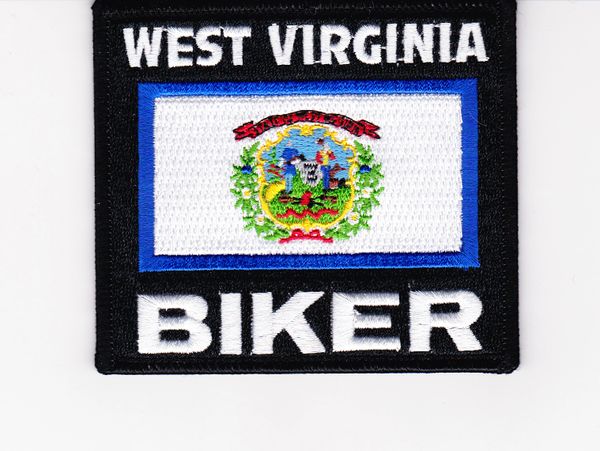 Patch - West Virginia biker flag