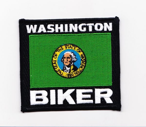 Patch - Washington biker flag