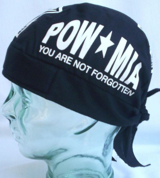 Headwrap - POW MIA white
