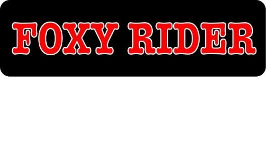 Helmet sticker - foxy rider