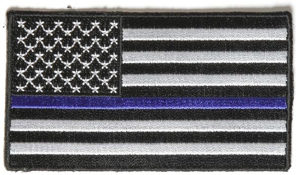 Patch - Subdued US Flag with Blue Stripe