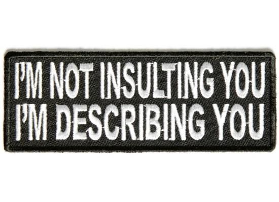 Patch - I'm Not Insulting You I'm Describing You