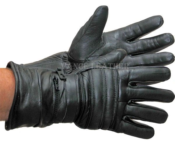 Leather Gauntlet gloves