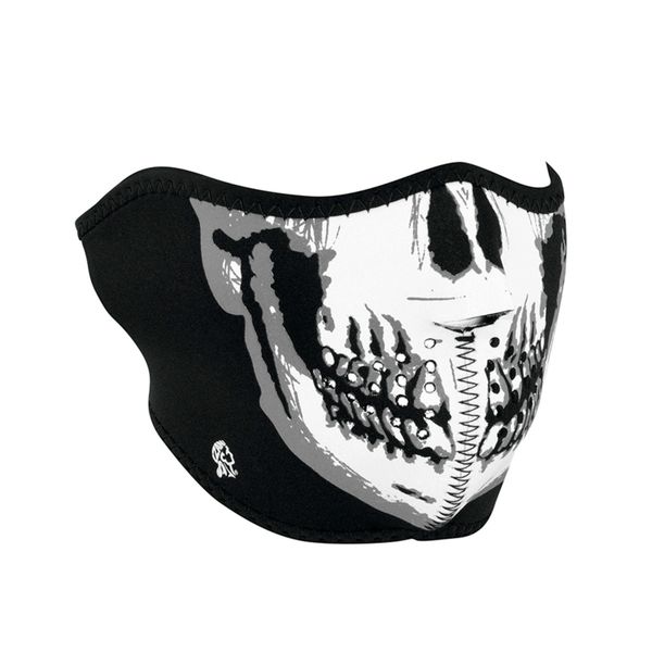 Neoprene half face mask - Skull Face
