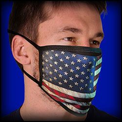 Face Mask -Covid - 19 USA flag