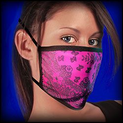 Face Mask -Covid - 19 Pink paisley