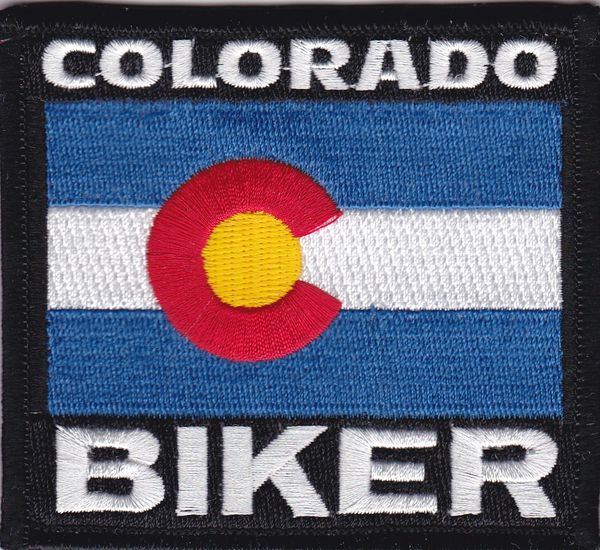 Patch - Colorado biker flag