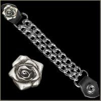 Vest Extender - silver rose