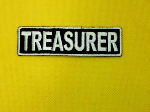 Patch- Treasurer white